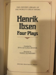 Four Plays by Henrik Ibsen Franklin Library  Oxford Library