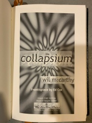 Collapsium - Wil McCarthy SIGNED Sci Fi 1st Edition w/ COA Easton Press 