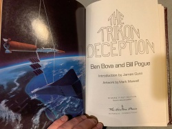 Trikon Deception - Ben Bova & Bill Pogue SIGNED Sci Fi 1st Edition Easton Press