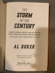 Storm of the Century by Al Roker SIGNED 1st Edition Easton Press 