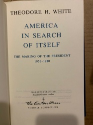 American in Search of Itself by Theodore White American History Easton Press 