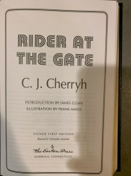 Rider at the Gate - C. J. Cherryh SIGNED 1st Edition Sci Fi Easton Press 